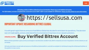 Buy Verified Bittrex Account